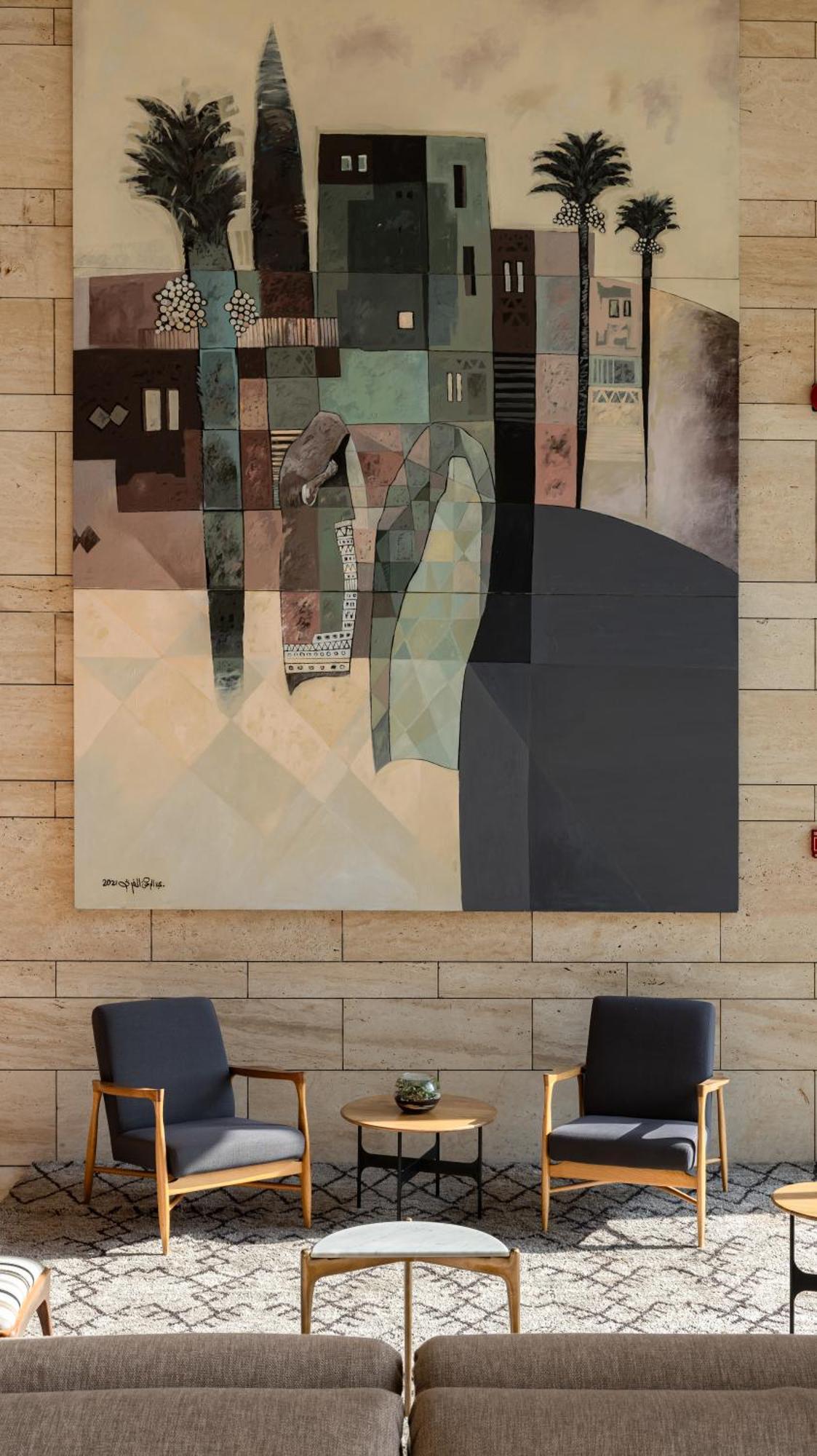 Shirvan Hotel City Yard Jeddah Bagian luar foto The painting "The City" by Jean-Pierre Raynal